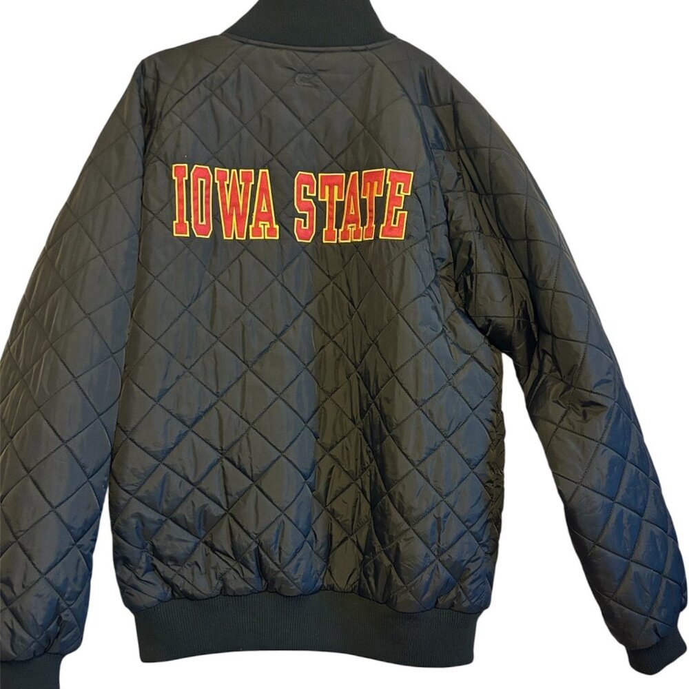 Vintage Colosseum Iowa State University Men"s Sports Zip Lined Jacket Size large - Picture 2 of 7